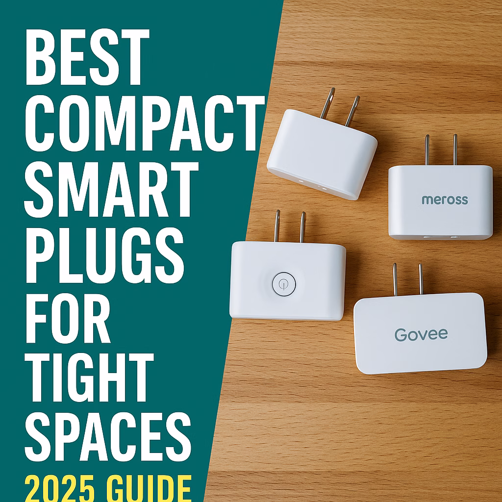 Best compact smart plugs 2025 – Kasa, Meross, Govee, Amazon plugs in tight outlet spaces